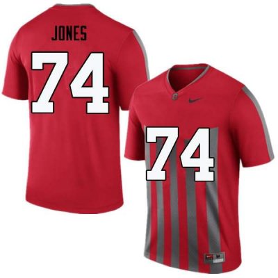 Men's Ohio State Buckeyes #74 Jamarco Jones Throwback Nike NCAA College Football Jersey April TOR5344HL